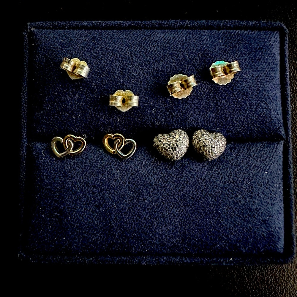 Pandora 925 silver earrings set of two